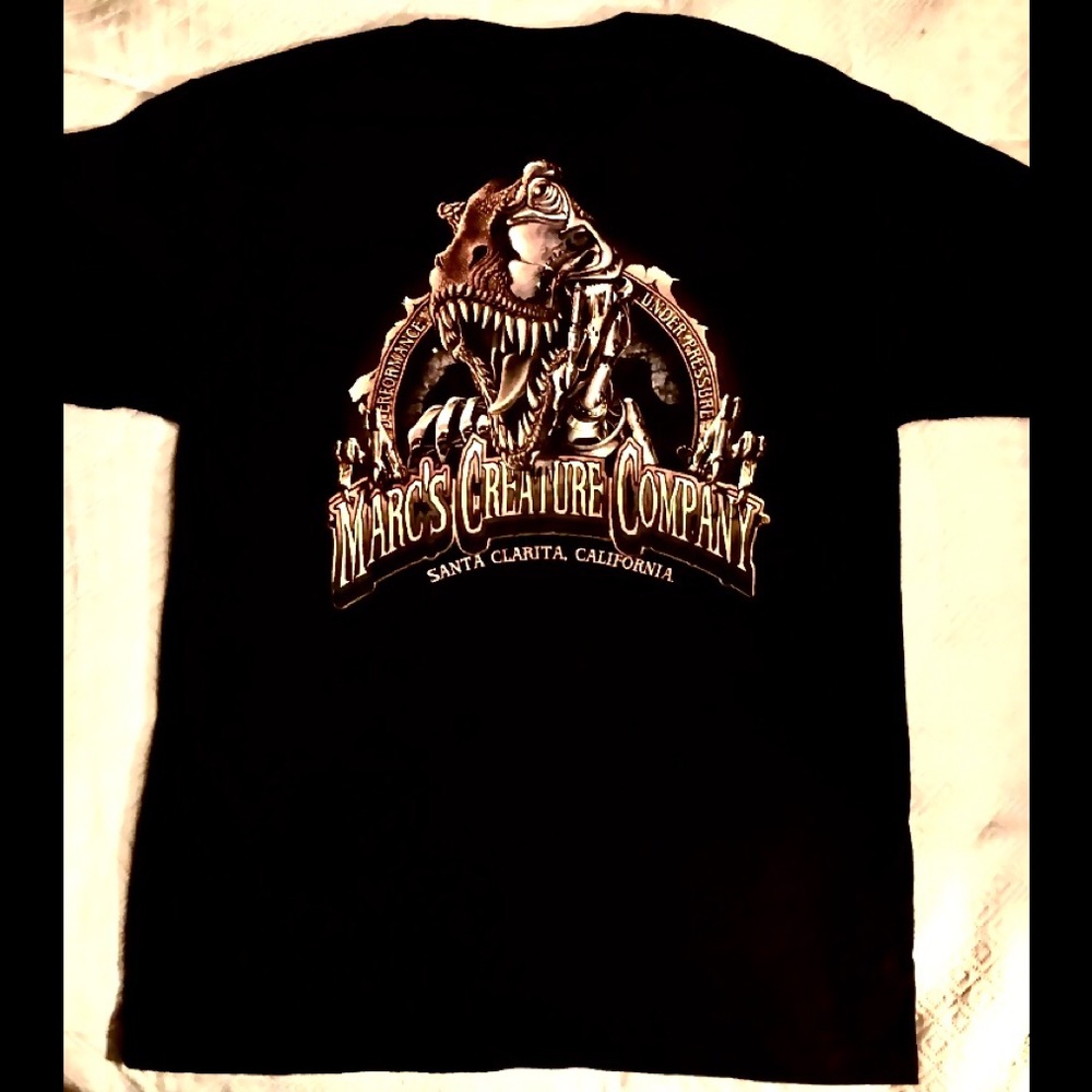 Marc’s Creature Company Motion Picture Special Effects Tshirt Mens L Sci-Fi NEW